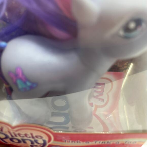 My Little Pony Tink A Tink A Too Purple Pony In Open Box New with Dusty Box 2003 - Picture 9 of 15